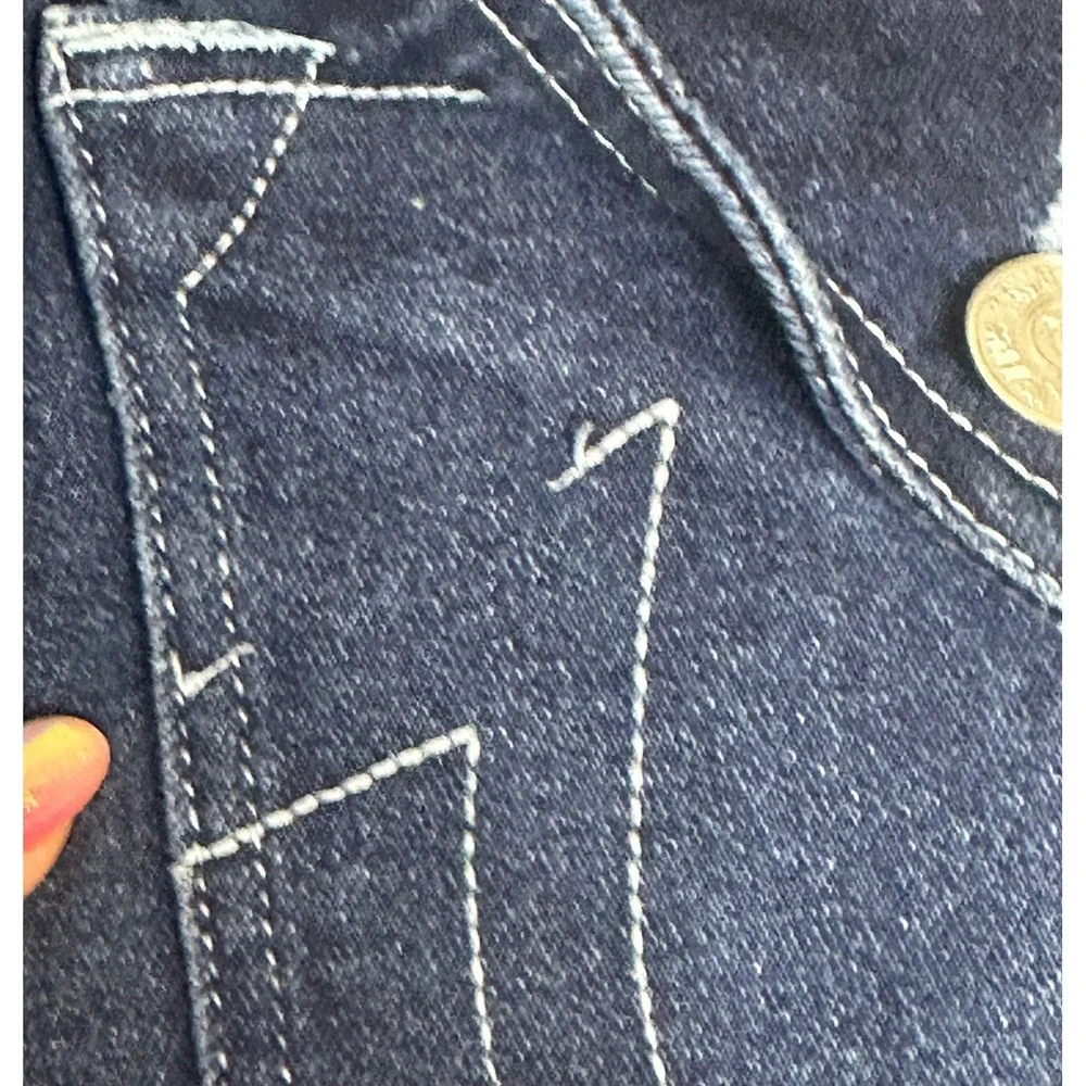 True Religion Geno Relaxed Slim Jeans Mens 33x30  Blue Flap Pocket Stretch Denim